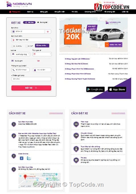 web wordpress,website taxi,giao diện đặt xe online,website đưa đón sân bay,giao diện taxi Flatsome,sharecode website wordpress taxi nội bài flatsome